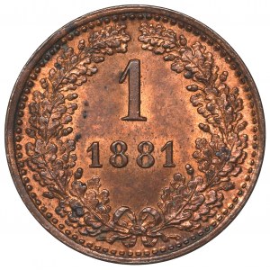 Rakousko, 1 krajcar 1881