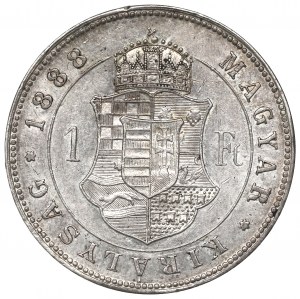 Hungary, Franz Joseph, 1 forint 1888, Kremnitz