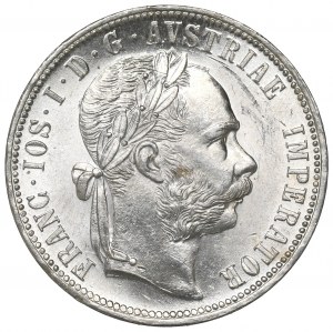 Austria, Franz Joseph I, 1 florin 1878
