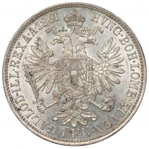 Austria, Franz Joseph I, 1 florin 1861 A