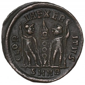 Römisches Reich, Konstantin I., Follis Nikomedia- GLORIA EXERCITVS