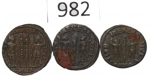 Roman Empire, Constantine I and II, lot of ae