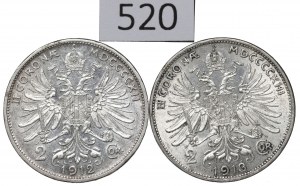 Austria, Lot 2 corona 1912-13