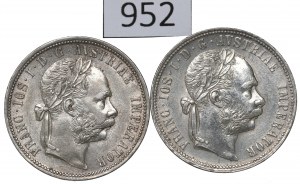 Austria, Franz Joseph, Set 1 florin 1880-82