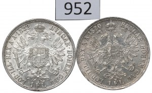 Austria, Franz Joseph, Set 1 florin 1880-82
