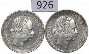 Austria, Franz Joseph, Set of 1 florin 1878-84