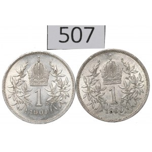 Austria, Lot 1 crown 1900-01