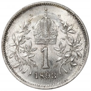 Austria, 1 corona 1893