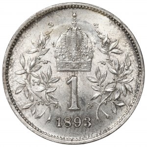 Austria, 1 corona 1893