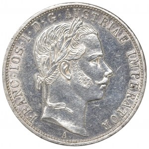 Austria, Franz Joseph I, 1 florin 1860 A