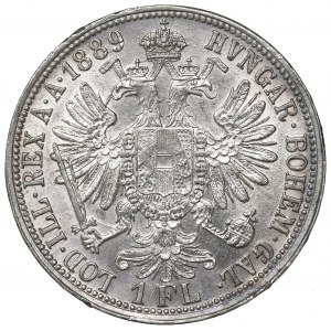 Austria, Franz Joseph, 1 florin 1889