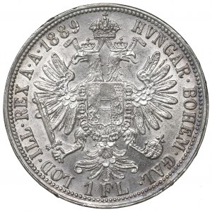 Austria, Franz Joseph, 1 florin 1889