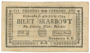 Kosciuszko uprising, 4 zloty 1794