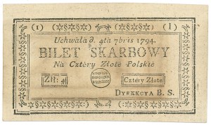 Kosciuszko uprising, 4 zloty 1794