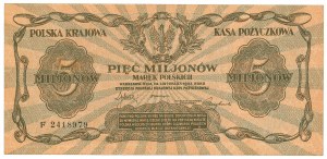 II RP, 5 million Polish marks 1923 F