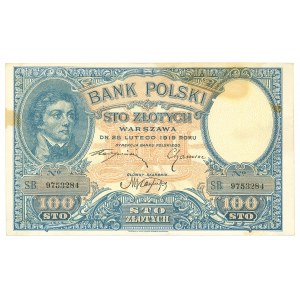 II RP, 100 złotych 1919 S.B.