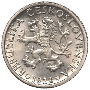 Czechoslovakia, 1 korona 1922