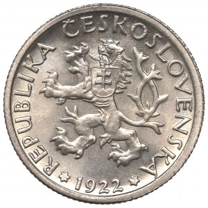 Czechoslovakia, 1 korona 1922