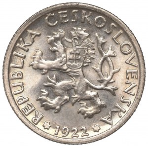 Czechoslovakia, 1 korona 1922