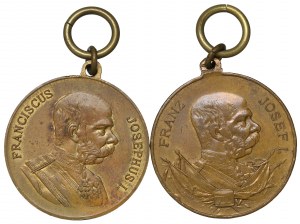 Austria-Hungary, Set of medals to commemorate maneuvers in Cieszyn and Jaslo