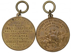 Austria-Hungary, Set of medals to commemorate maneuvers in Cieszyn and Jaslo