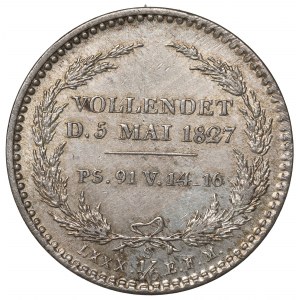 Germany, Saxony, 1/6 thaler 1827 - King's death