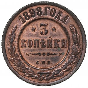 Russia, Nicholas II, 3 kopecks 1898