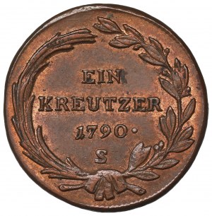 Austria, 1 kreuzer 1790 S