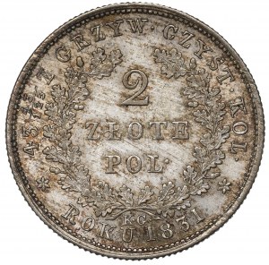 November Uprising, 2 zloty 1831