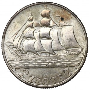 II Republic of Poland, 2 zlote 1936, Ship