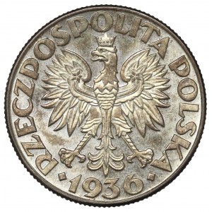 II Republic of Poland, 2 zlote 1936, Ship
