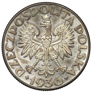 II Republic of Poland, 2 zlote 1936, Ship