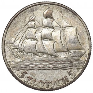II Republic of Poland, 5 zloty 1936 Ship