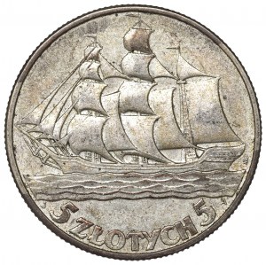 II Republic of Poland, 5 zloty 1936 Ship