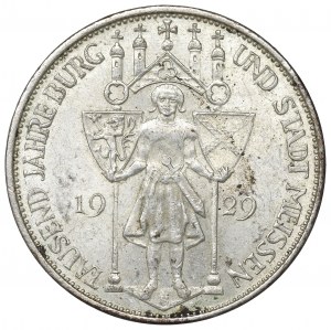 Germany, Weimar Republic, 3 mark 1929 E, Dresden