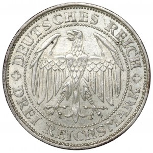 Germany, Weimar Republic, 3 mark 1929 E, Dresden