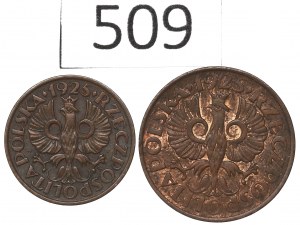 Second Republic, Set 1-2 pennies 1925