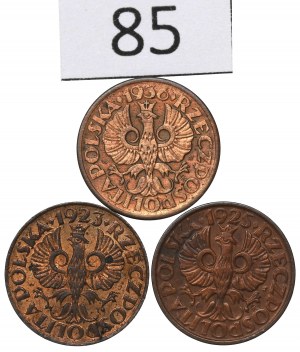 Second Republic, Set of 1 penny 1923-36