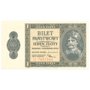 II RP, 1 złoty 1938 IJ
