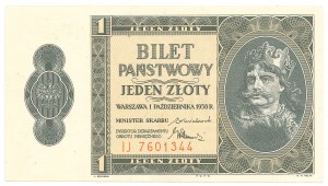 II RP, 1 zloty 1938 IJ