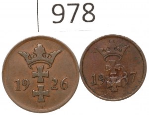 WMG, Set of 1-2 fenigs 1926-37