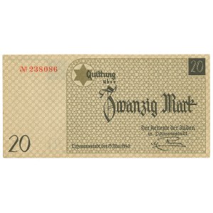 Litzammstadt Getto, 20 mark 1940 - PMG 64