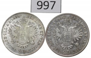 Austria, Lot 20 kreuzers 1838-42