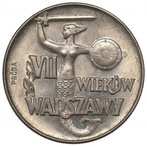 Peoples Republic of Poland, 10 zloty 1965 VII centuries of Warsaw - Specimen CuNi