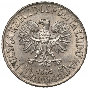 Peoples Republic of Poland, 10 zloty 1965 VII centuries of Warsaw - Specimen CuNi