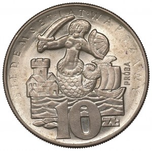 Peoples Republic of Poland, 10 zloty 1965 VII centuries of Warsaw - Specimen CuNi
