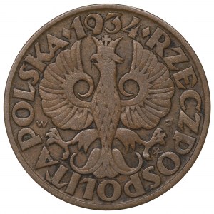 II Republic of Poland, 5 groschen 1934