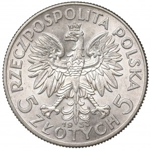 II Republic of Poland, 5 zloty 1933 Polonia