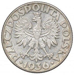 II Republic of Poland, 2 zlote 1936, Ship