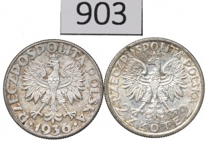 II RP, Set of 2 Gold 1932-36